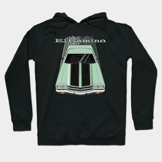 Chevrolet El Camino SS 1970 - green mist Hoodie by V8social